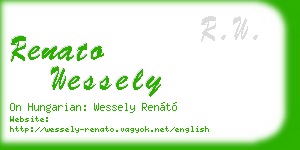 renato wessely business card