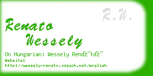 renato wessely business card